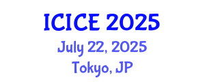 International Conference on Information and Communication Engineering (ICICE) July 22, 2025 - Tokyo, Japan