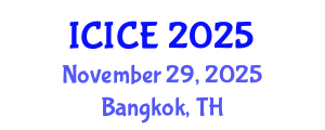International Conference on Information and Communication Engineering (ICICE) November 29, 2025 - Bangkok, Thailand