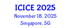 International Conference on Information and Communication Engineering (ICICE) November 18, 2025 - Singapore, Singapore
