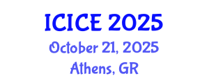 International Conference on Information and Communication Engineering (ICICE) October 21, 2025 - Athens, Greece