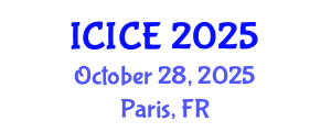 International Conference on Information and Communication Engineering (ICICE) October 28, 2025 - Paris, France
