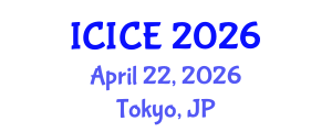 International Conference on Information and Communication Engineering (ICICE) April 22, 2026 - Tokyo, Japan