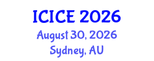 International Conference on Information and Communication Engineering (ICICE) August 30, 2026 - Sydney, Australia