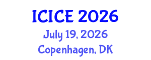 International Conference on Information and Communication Engineering (ICICE) July 19, 2026 - Copenhagen, Denmark