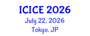 International Conference on Information and Communication Engineering (ICICE) July 22, 2026 - Tokyo, Japan