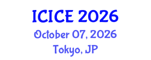 International Conference on Information and Communication Engineering (ICICE) October 07, 2026 - Tokyo, Japan