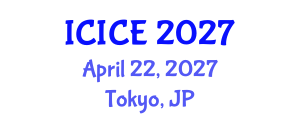 International Conference on Information and Communication Engineering (ICICE) April 22, 2027 - Tokyo, Japan International Conference on Information and Communication Engineering (ICICE) April 22, 2027 - Tokyo, Japan