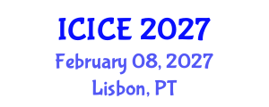 International Conference on Information and Communication Engineering (ICICE) February 08, 2027 - Lisbon, Portugal International Conference on Information and Communication Engineering (ICICE) February 08, 2027 - Lisbon, Portugal