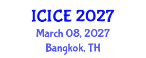 International Conference on Information and Communication Engineering (ICICE) March 08, 2027 - Bangkok, Thailand