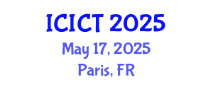 International Conference on Information and Communication Technologies (ICICT) May 17, 2025 - Paris, France