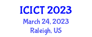 International Conference on Information and Computer Technologies (ICICT) March 24, 2023 - Raleigh, United States