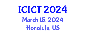 International Conference on Information and Computer Technologies (ICICT) March 15, 2024 - Honolulu, United States