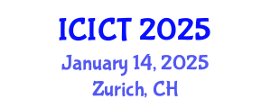 International Conference on Information and Computer Technology (ICICT) January 14, 2025 - Zurich, Switzerland