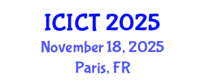 International Conference on Information and Computer Technology (ICICT) November 18, 2025 - Paris, France