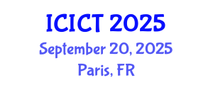 International Conference on Information and Computer Technology (ICICT) September 20, 2025 - Paris, France