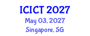 International Conference on Information and Computer Technology (ICICT) May 03, 2027 - Singapore, Singapore International Conference on Information and Computer Technology (ICICT) May 03, 2027 - Singapore, Singapore