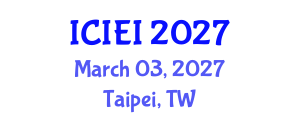 International Conference on Information and Education Innovations (ICIEI) March 03, 2027 - Taipei, Taiwan International Conference on Information and Education Innovations (ICIEI) March 03, 2027 - Taipei, Taiwan