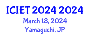 International Conference on Information and Education Technology (ICIET 2024) March 18, 2024 - Yamaguchi, Japan
