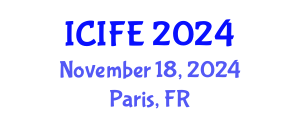International Conference on Information and Financial Engineering (ICIFE) November 18, 2024 - Paris, France