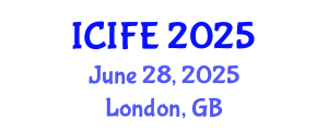 International Conference on Information and Financial Engineering (ICIFE) June 28, 2025 - London, United Kingdom