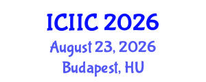 International Conference on Information and Intelligent Computing (ICIIC) August 23, 2026 - Budapest, Hungary