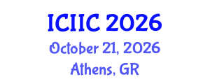 International Conference on Information and Intelligent Computing (ICIIC) October 21, 2026 - Athens, Greece