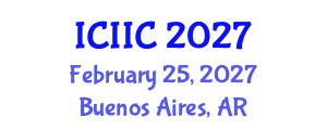 International Conference on Information and Intelligent Computing (ICIIC) February 25, 2027 - Buenos Aires, Argentina International Conference on Information and Intelligent Computing (ICIIC) February 25, 2027 - Buenos Aires, Argentina