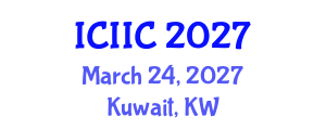 International Conference on Information and Intelligent Computing (ICIIC) March 24, 2027 - Kuwait, Kuwait International Conference on Information and Intelligent Computing (ICIIC) March 24, 2027 - Kuwait, Kuwait
