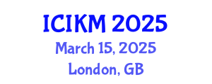 International Conference on Information and Knowledge Management (ICIKM) March 15, 2025 - London, United Kingdom