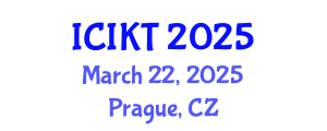 International Conference on Information and Knowledge Technology (ICIKT) March 22, 2025 - Prague, Czechia