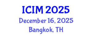 International Conference on Information and Management (ICIM) December 16, 2025 - Bangkok, Thailand