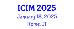 International Conference on Information and Management (ICIM) January 18, 2025 - Rome, Italy