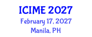 International Conference on Information and Manufacturing Engineering (ICIME) February 17, 2027 - Manila, Philippines
