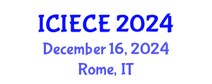 International Conference on Information, Electronic and Communications Engineering (ICIECE) December 16, 2024 - Rome, Italy