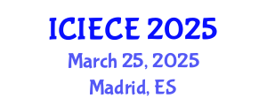 International Conference on Information, Electronic and Communications Engineering (ICIECE) March 25, 2025 - Madrid, Spain