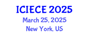 International Conference on Information, Electronic and Communications Engineering (ICIECE) March 25, 2025 - New York, United States
