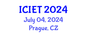 International Conference on Information Engineering and Technology (ICIET) July 04, 2024 - Prague, Czechia