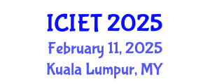 International Conference on Information Engineering and Technology (ICIET) February 11, 2025 - Kuala Lumpur, Malaysia