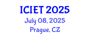 International Conference on Information Engineering and Technology (ICIET) July 08, 2025 - Prague, Czechia