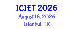 International Conference on Information Engineering and Technology (ICIET) August 16, 2026 - Istanbul, Turkey