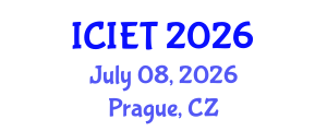 International Conference on Information Engineering and Technology (ICIET) July 08, 2026 - Prague, Czechia