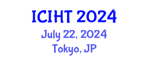International Conference on Information, Hospitality and Tourism (ICIHT) July 22, 2024 - Tokyo, Japan