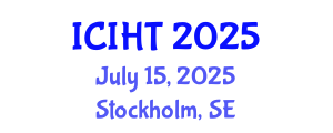 International Conference on Information, Hospitality and Tourism (ICIHT) July 15, 2025 - Stockholm, Sweden