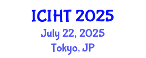 International Conference on Information, Hospitality and Tourism (ICIHT) July 22, 2025 - Tokyo, Japan