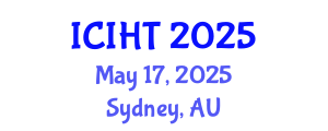 International Conference on Information, Hospitality and Tourism (ICIHT) May 17, 2025 - Sydney, Australia