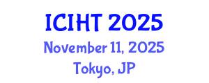 International Conference on Information, Hospitality and Tourism (ICIHT) November 11, 2025 - Tokyo, Japan