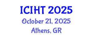 International Conference on Information, Hospitality and Tourism (ICIHT) October 21, 2025 - Athens, Greece