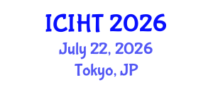 International Conference on Information, Hospitality and Tourism (ICIHT) July 22, 2026 - Tokyo, Japan