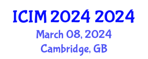 International Conference on Information Management (ICIM 2024) March 08, 2024 - Cambridge, United Kingdom International Conference on Information Management (ICIM 2024) March 08, 2024 - Cambridge, United Kingdom
