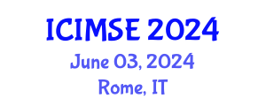 International Conference on Information Management Systems Engineering (ICIMSE) June 03, 2024 - Rome, Italy
